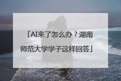 AI来了怎么办？湖南师范大学学子这样回答