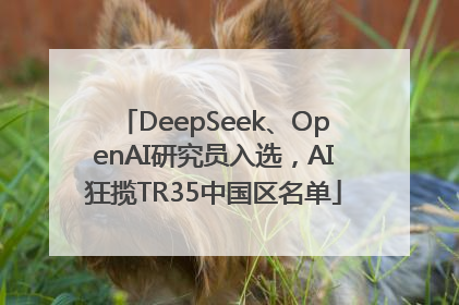 DeepSeek、OpenAI研究员入选，AI狂揽TR35中国区名单